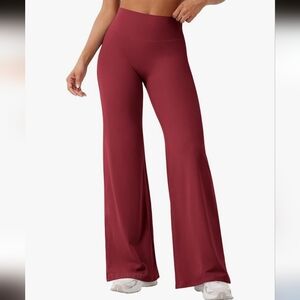 Yeoreo Ancora Red Straight Leg Yoga Pants